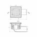 Трап ANI Plast TQ5102 горизонтальний з нержавіючої решіткою100x100 Картинка 19418