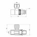 Кран шаровой радиаторный PPR Thermo Alliance 20х1/2