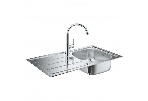 Набор Grohe мойка кухонная K200 31562SD0 + смеситель BauEdge 31367000 Картинка 25006