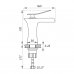 Смеситель для умывальника ZERIX LR1055-23 с изливом Водопад (LL1563) Картинка LL1563