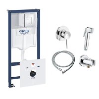 Комплект Grohe инсталляция Rapid SL 38827000 + набор для гигиенического душа со смесителем BauClassi