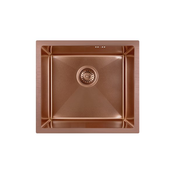 Кухонна мийка Qtap D4843BR 2.7/1.0 мм Bronze (QTD4843BRPVD10) Картинка 34196