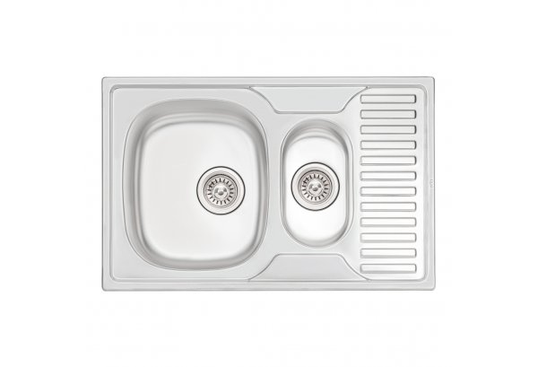 Кухонна мийка Qtap 7850-B Satin 0,8 мм (QT7850BSAT08) Картинка 34895