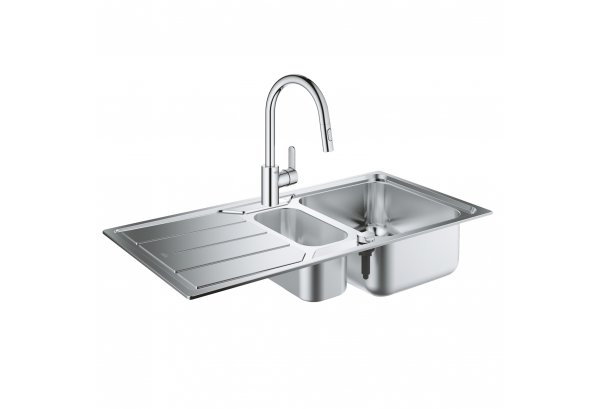 Набор Grohe мойка кухонная K500 31572SD0 + смеситель Eurostyle Cosmopolitan 31482003 Картинка 38637