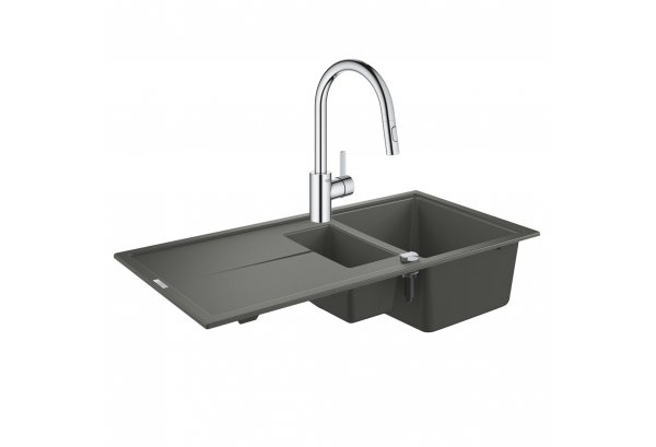 Набор Grohe мойка кухонная K400 31642AT0 + смеситель Eurosmart Cosmopolitan 31481001 Картинка 38641