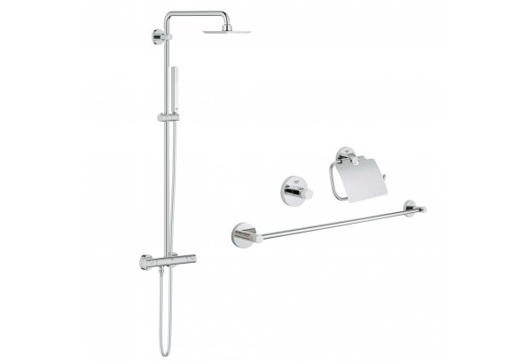 Комплект Grohe душевая система Euphoria 27932000 + набор аксессуаров Essentials 40775001 Картинка 38643