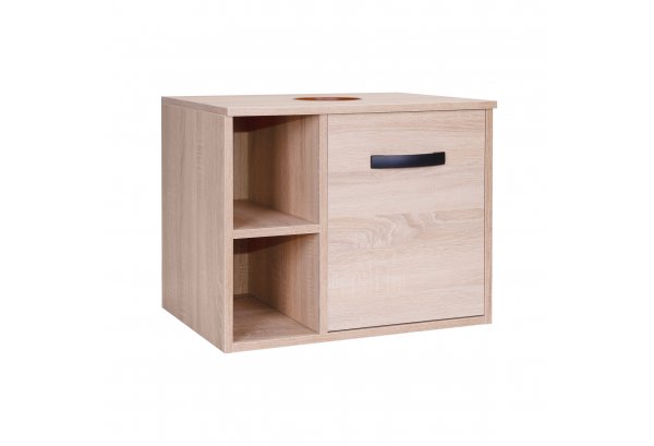 Тумба підвісна Qtap Pisces 600х480х437 Whitish oak зі стільницею QT2579TPL603WO Картинка 40873