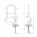 Змішувач для кухні Qtap Katuska 91103AFN з рефлекторним виливом Картинка 41459