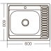 Мойка кухонная ZERIX Z6060L-06-160E (satin) (ZM0568) Картинка ZM0568