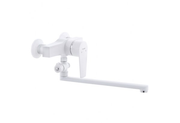 Смеситель для ванны PLAMIX Oscar-006 White (без шланга и лейки) (PM0559) Картинка PM0559