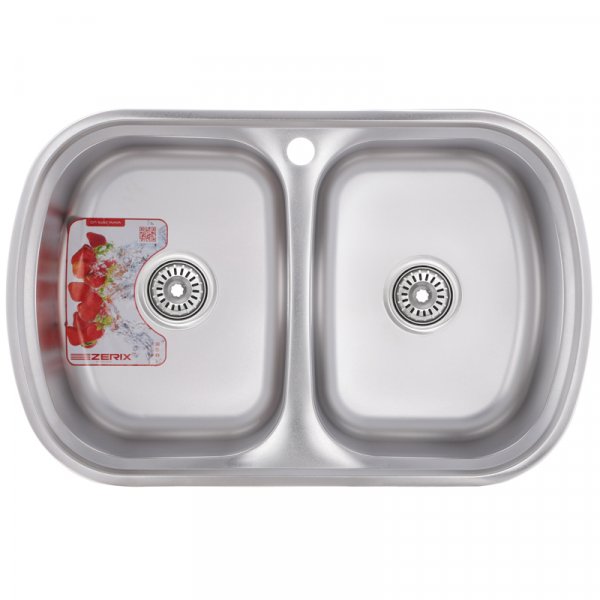 Мийка кухонна ZERIX Z7749-08-180D (decor) (ZM0566) Картинка ZM0566