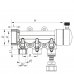 Коллектор распределительный 3-way с фитингом KOER PPR (40x20) (K0191.PRO) Картинка KP2556