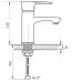 Смеситель для умывальника ZERIX JEX 450 (ZX2935) Картинка ZX2935