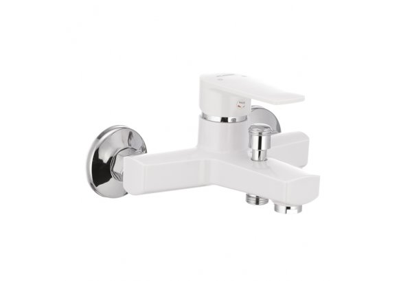 Смеситель для ванны PLAMIX Oscar-009 White (без шланга и лейки) (PM0025) Картинка PM0025